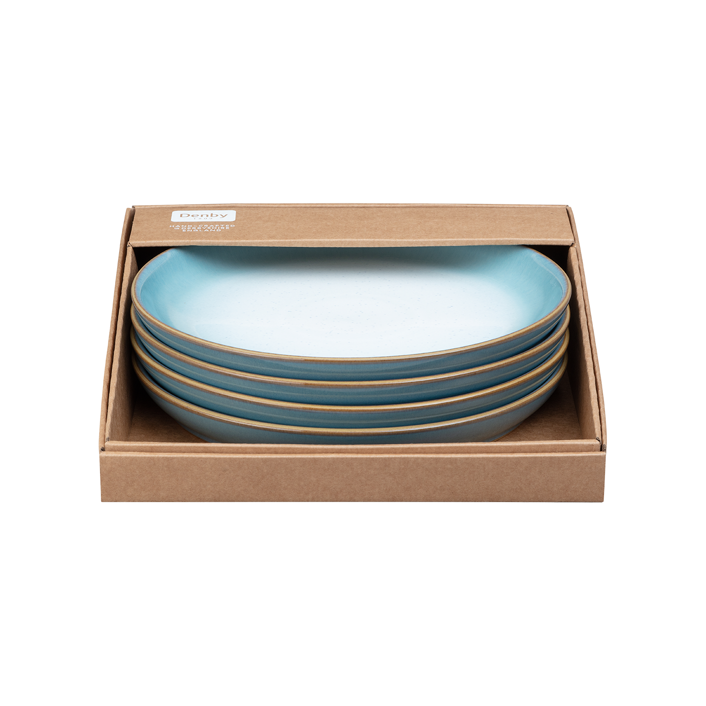 Azure Haze Coupe Dinner Plates - Set Of 4 - Thumbnail 3