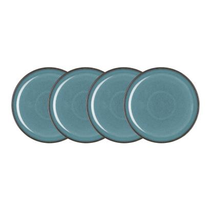 Azure Coupe Set Of 4 Medium Plates