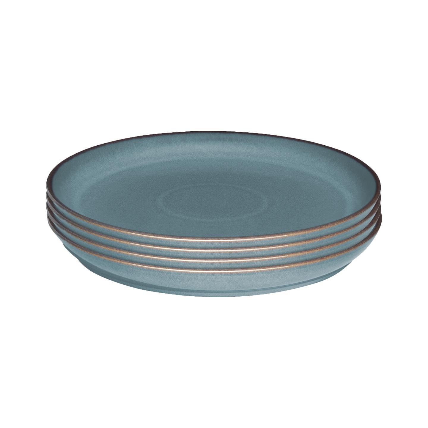 Azure Coupe Medium Plates - Set Of 4