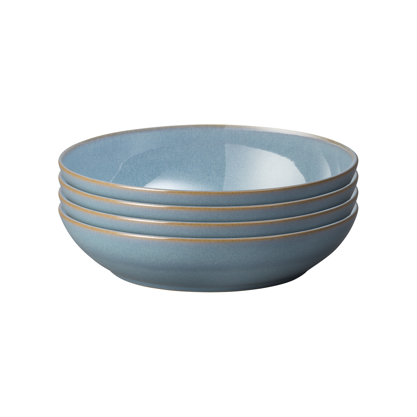 Azure Coupe Pasta Bowls - Set Of 4