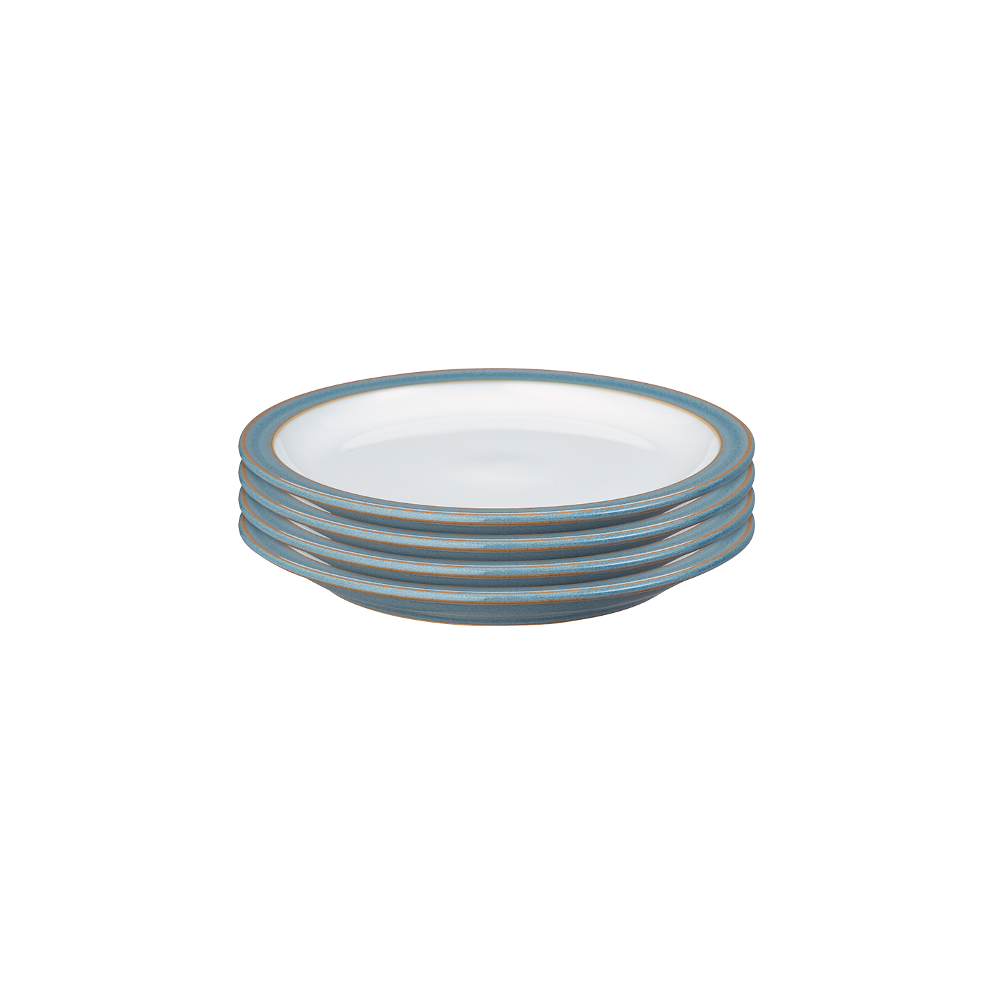Azure Rimmed Small Plate Set of 4