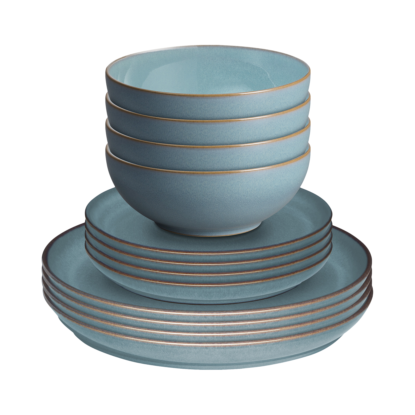 Azure Coupe 12 Piece Dinnerware Set - Thumbnail 3