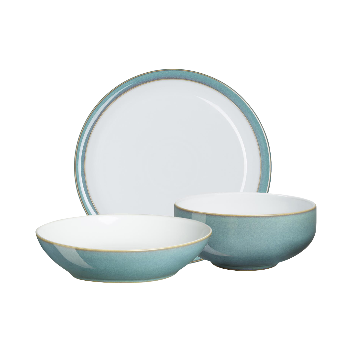 Azure 12 Piece Dinnerware Set with Pasta Bowl - Thumbnail 2
