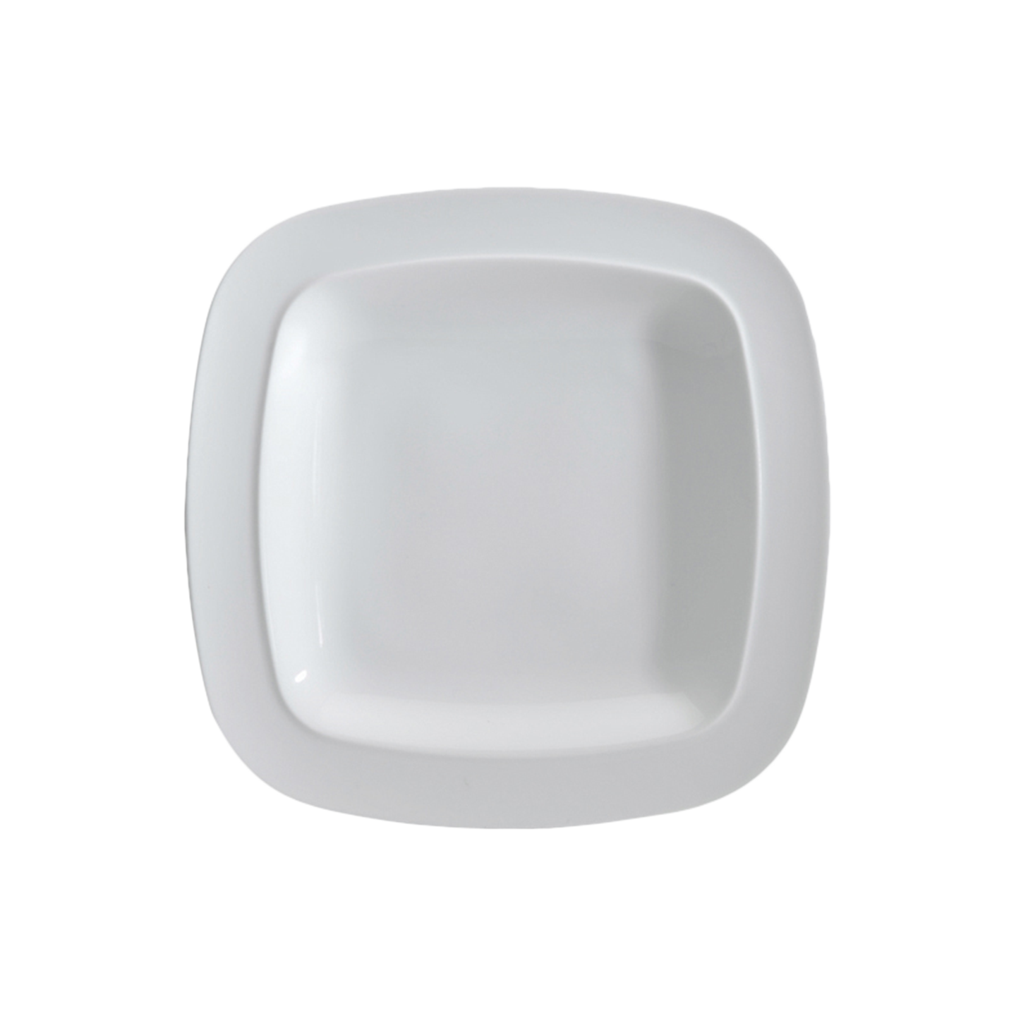 White Squares Medium Plate -