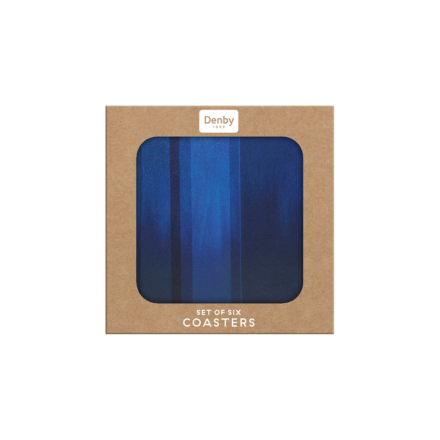 Colours Blue Coasters - Set Of 6