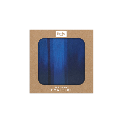 Colours Blue Coasters - Set Of 6
