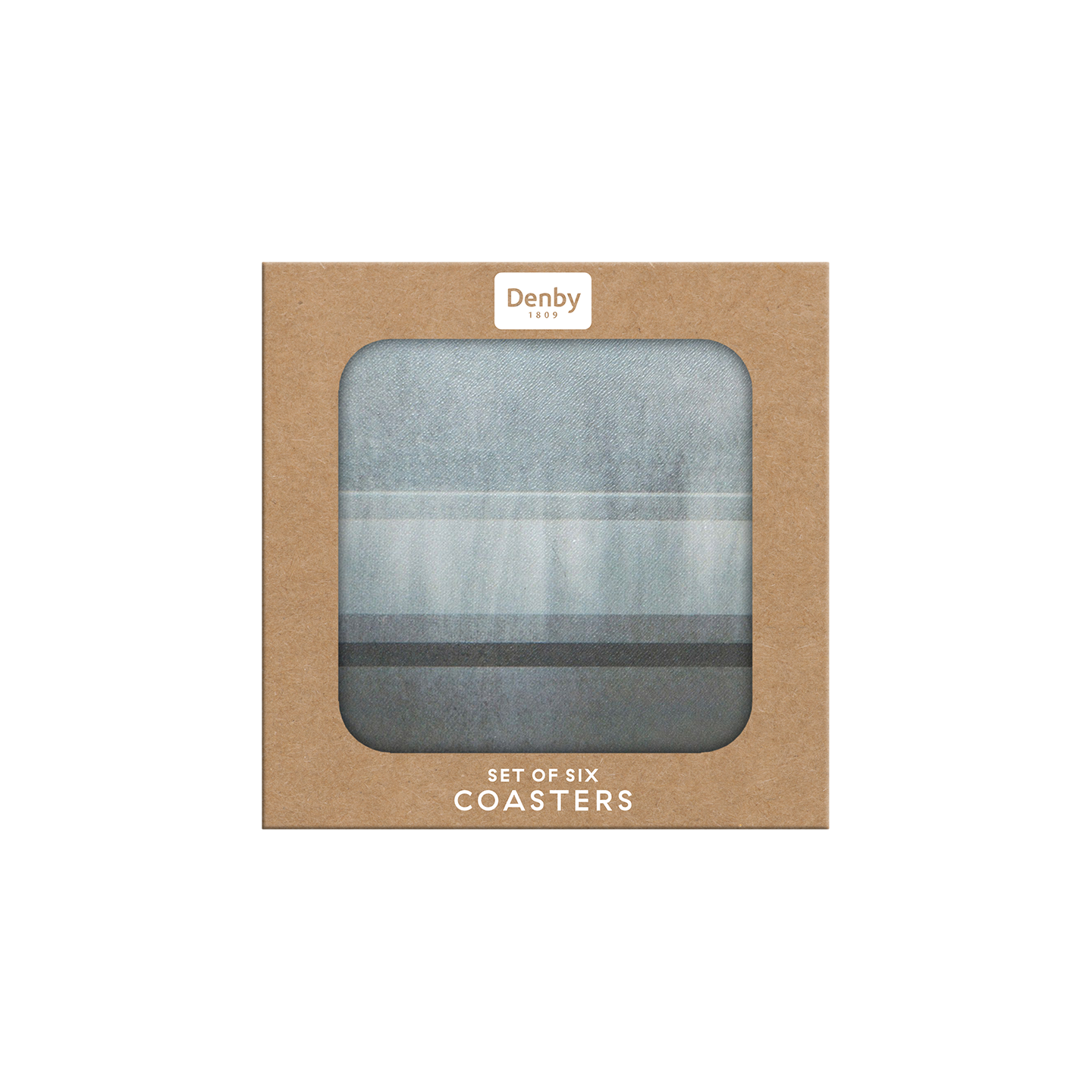 Colours Grey Coasters - Set Of 6