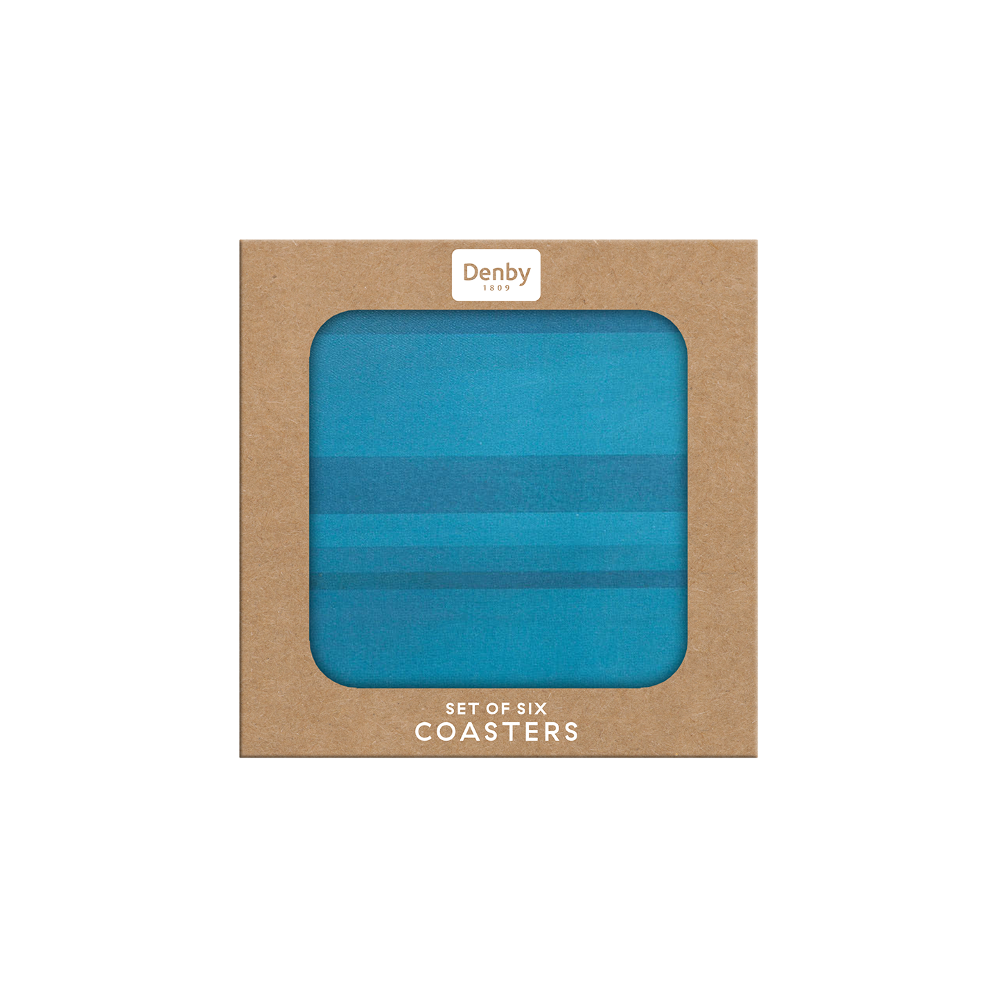 Colours Turquoise Coasters - Set Of 6