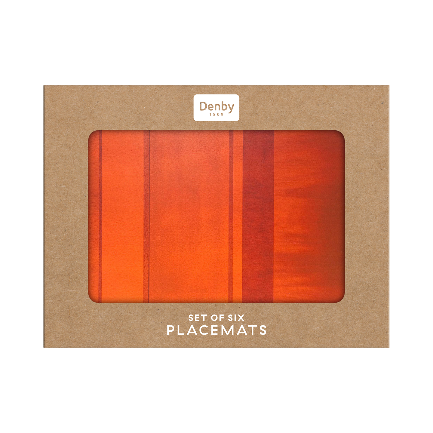 Colours Orange Placemats - Set Of 6