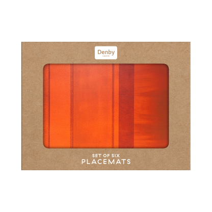 Colours Orange Placemats - Set Of 6