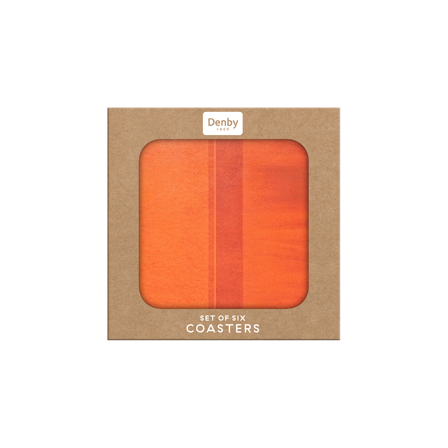 Colours Orange Coasters - Set Of 6