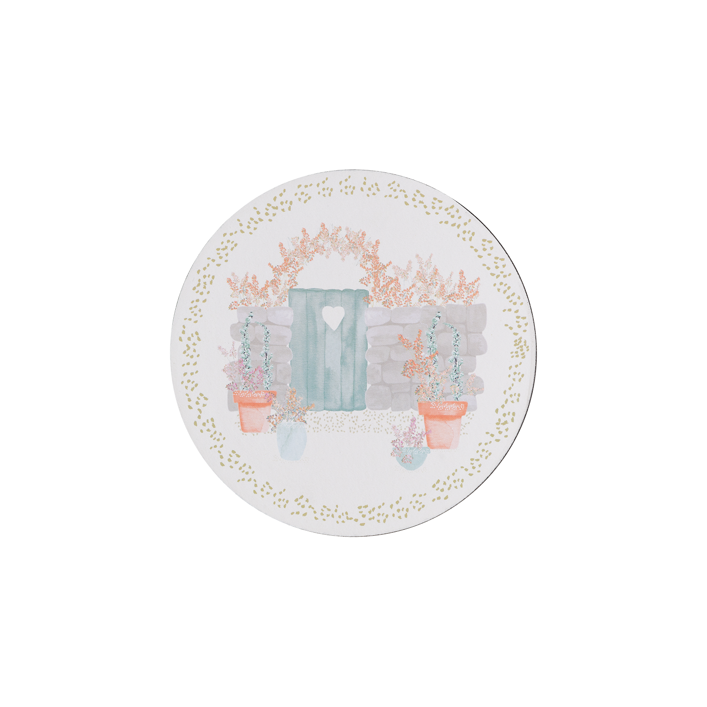 Walled Garden Round Coasters Pack Of 6 -