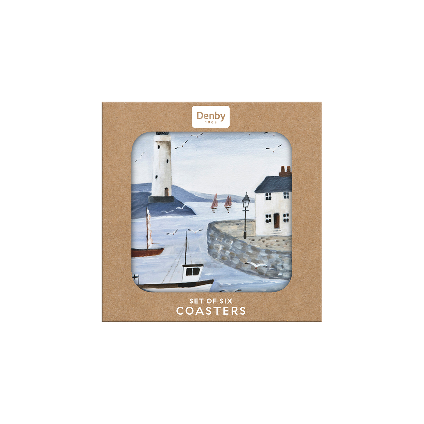 Coastal Lighthouse 6 Pc Coasters