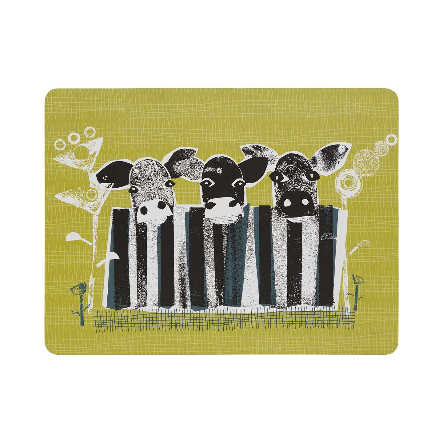 Cow Placemats - Set Of 6 -