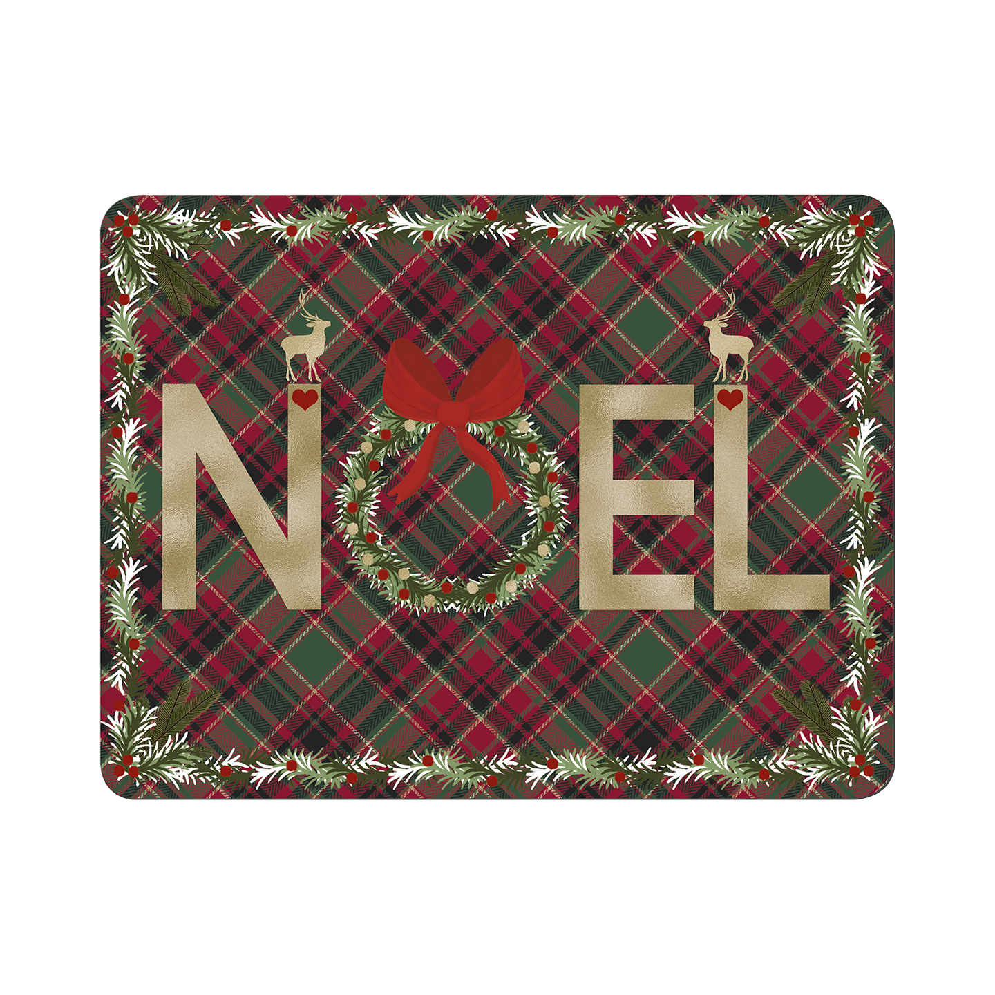 Noel Tartan Placemats - Set Of 6 -