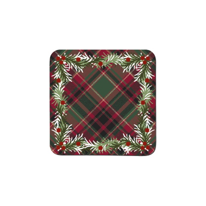 Noel Tartan Coasters - Set Of 6