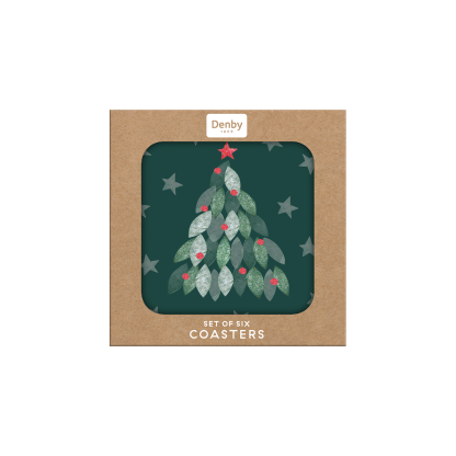 Denby Evergreen Set Of 6 Coasters