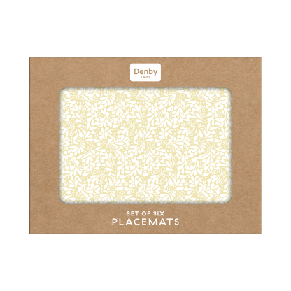 Jasmine Gold Placemats - Set Of 6