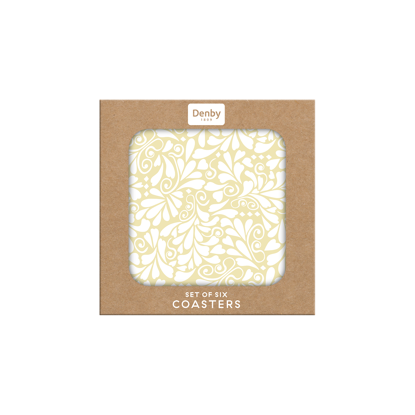 Jasmine Gold Coasters - Set Of 6