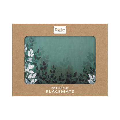 Colours Green Foliage Placemats - Set Of 6