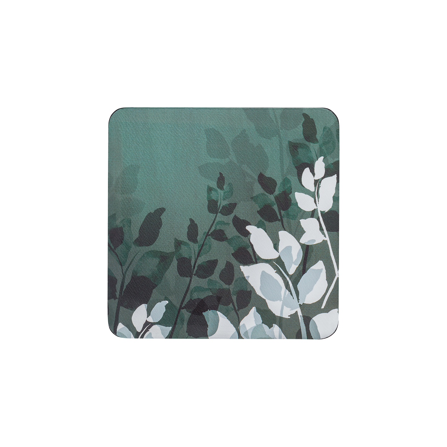 Colours Green Foliage Coasters - Set Of 6 -
