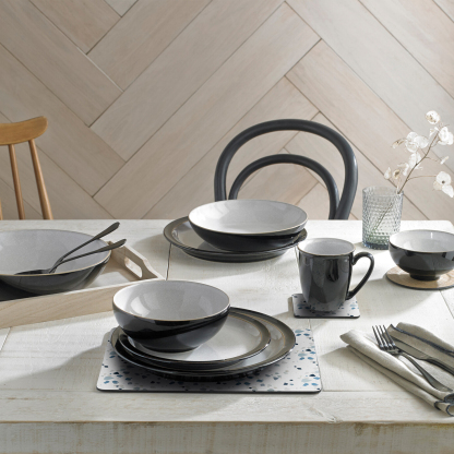 Elements Black Cereal Bowls - Set Of 4