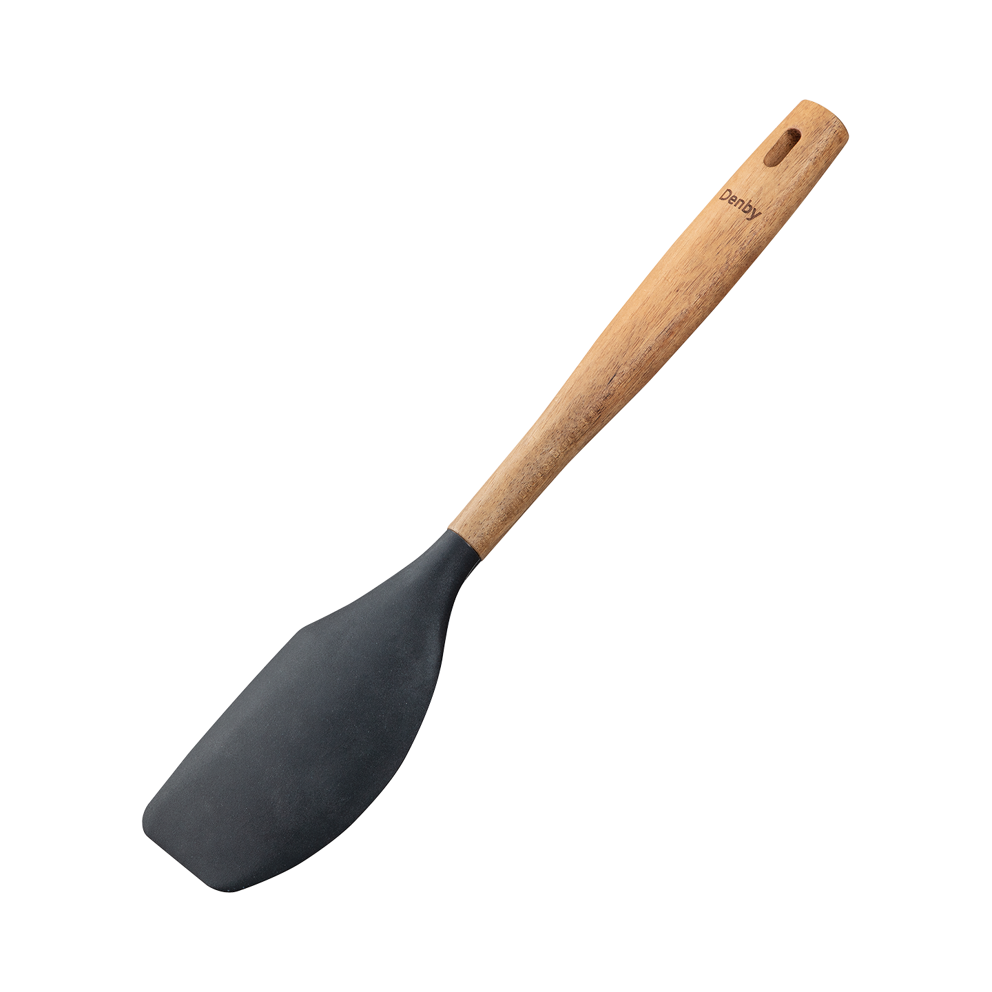 Acacia & Silicone Spatula Black -