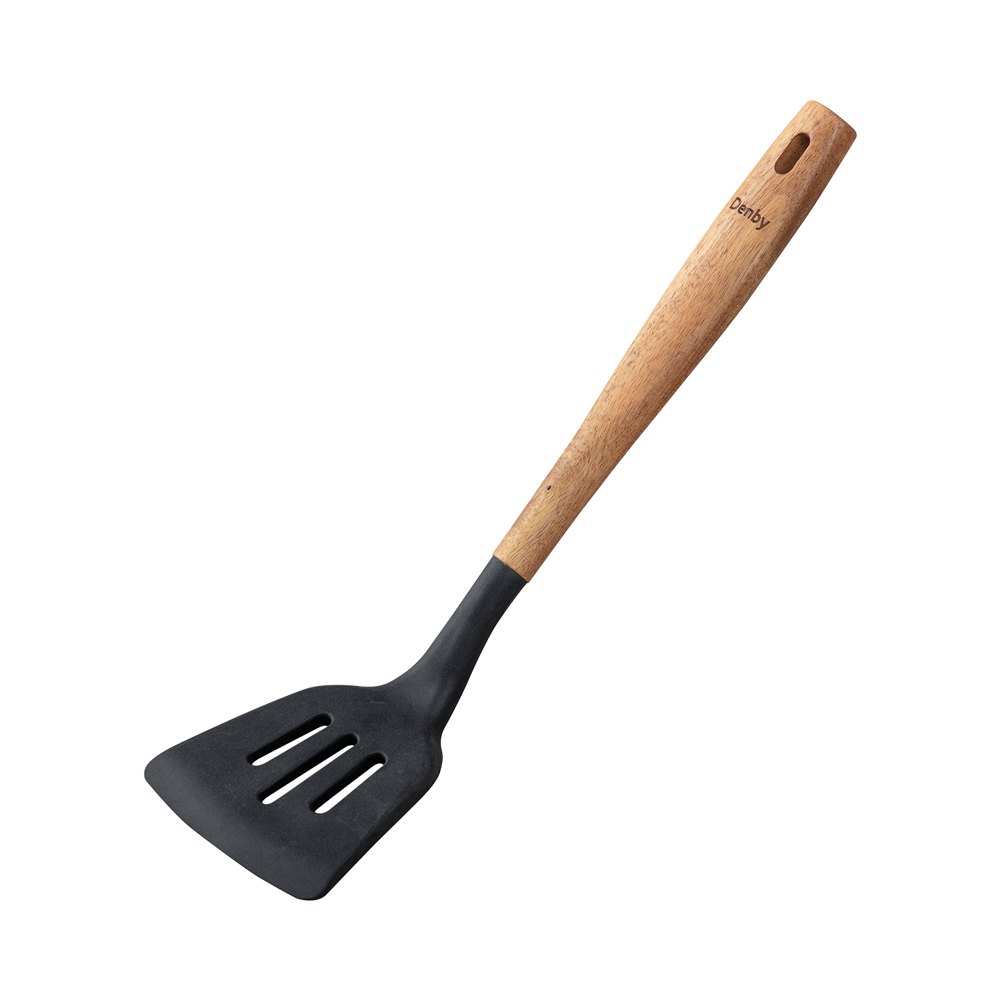 Denby Acacia & Silicone Slotted Turner