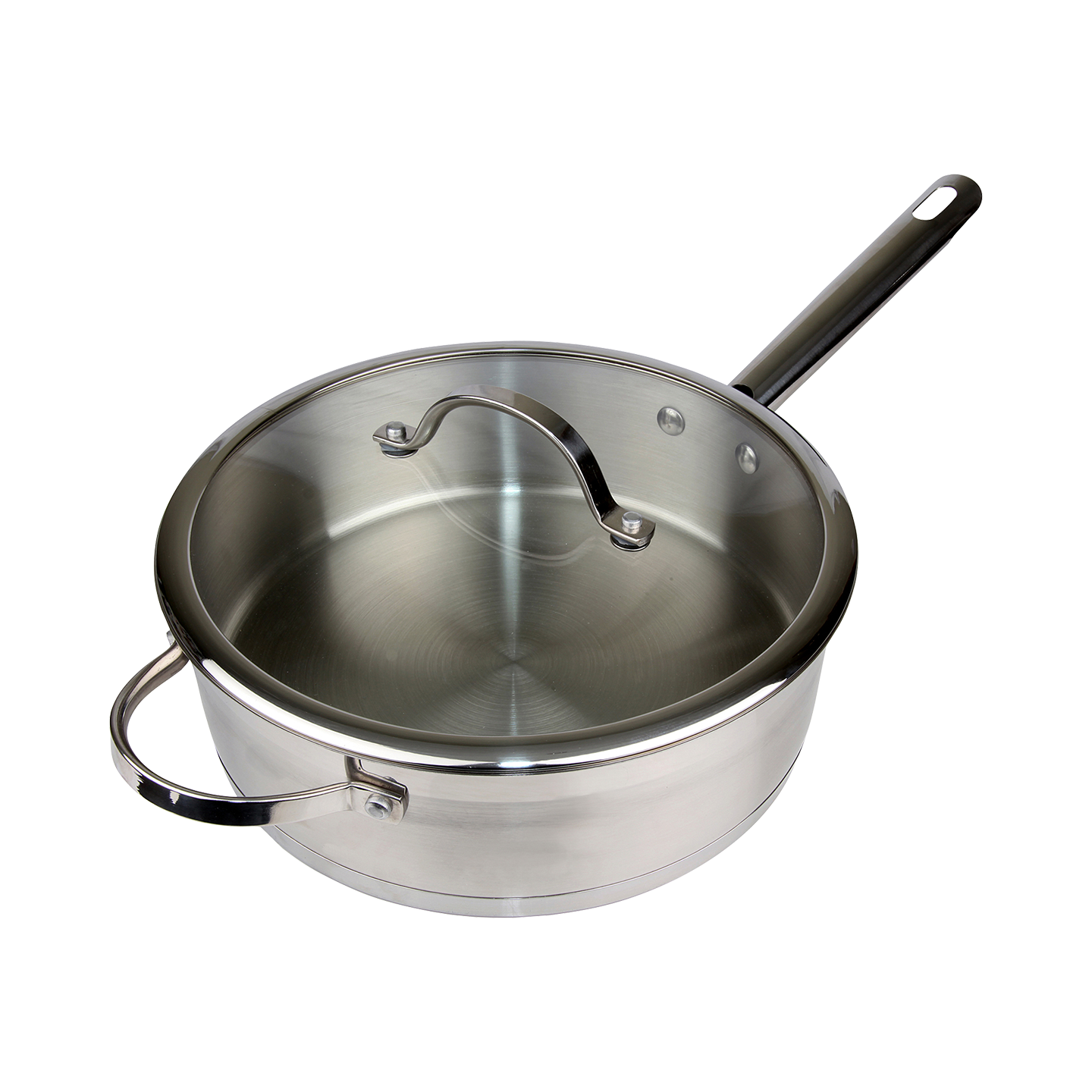 D200 Stainless Steel 18/10 26cm Saute Pan With Teflon Coating (with lid) -