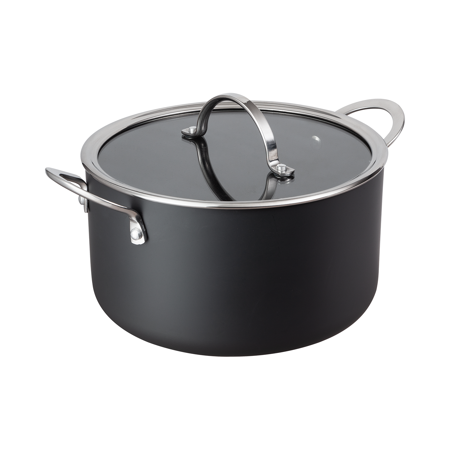 Hard Anodised 24cm Casserole Induction Base (with lid) -