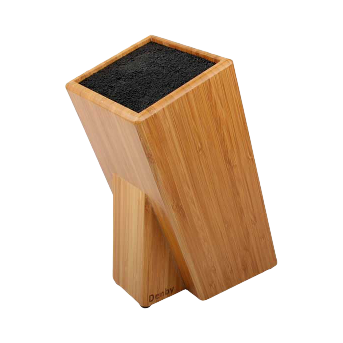 Bamboo Bristle Knife Block 12X12Cm -
