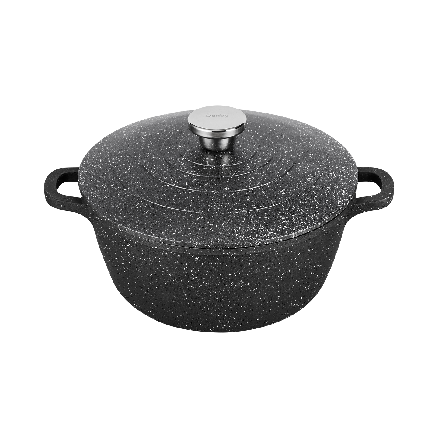 Granite Finish Cast Aluminium 24Cm Casserole Dish -
