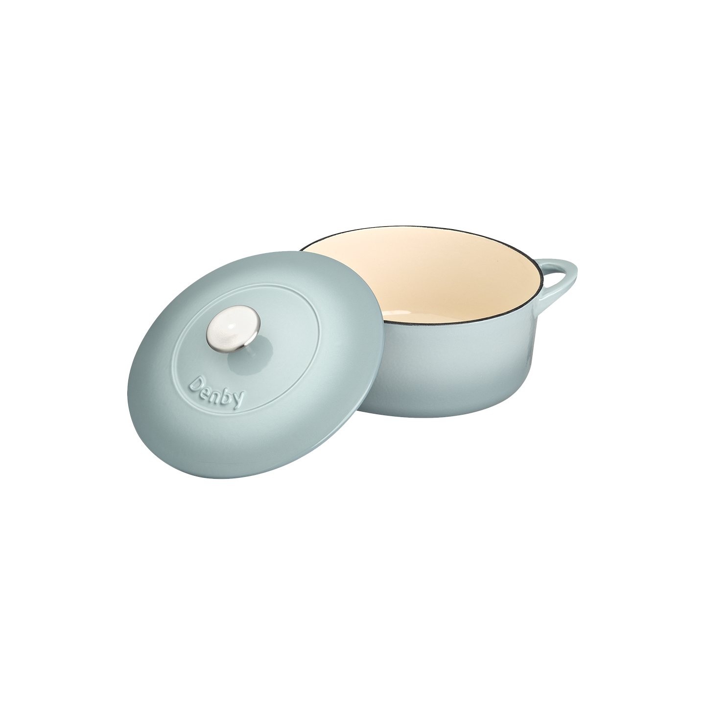 Denby Pavilion Cast Iron 24Cm Round Casserole - Thumbnail 3