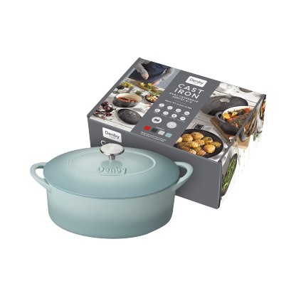 Denby Pavilion Cast Iron 28Cm Oval Casserole - Thumbnail 5