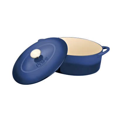 Cobalt 28cm Oval Cast Iron Casserole