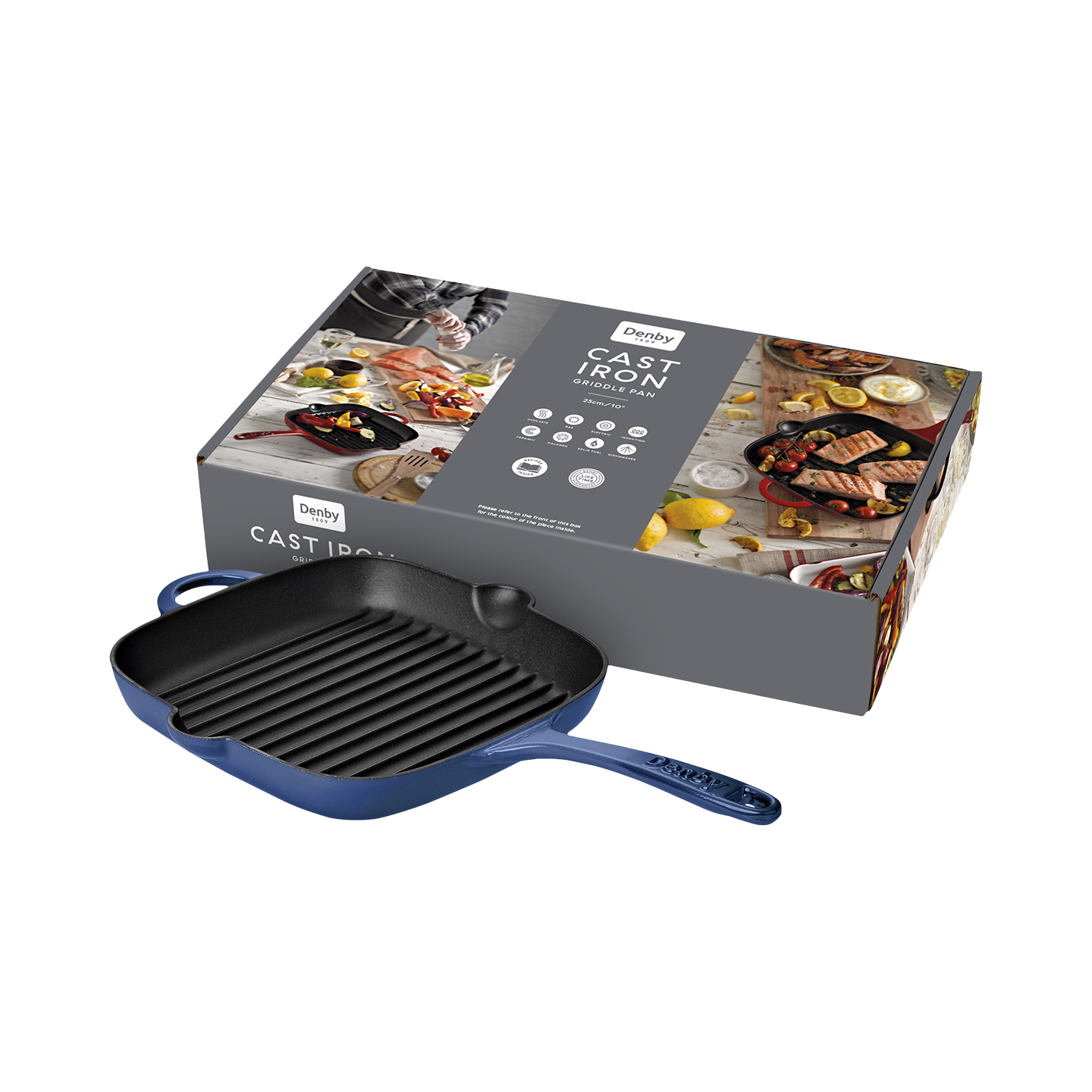 25cm Cast Iron Griddle Pan - Thumbnail 5