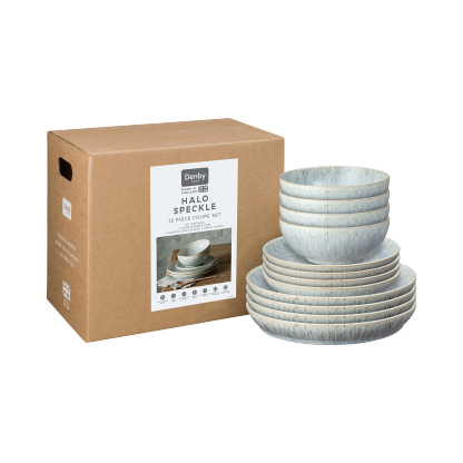 Halo Speckle 12 Piece Dinnerware Set - Thumbnail 2