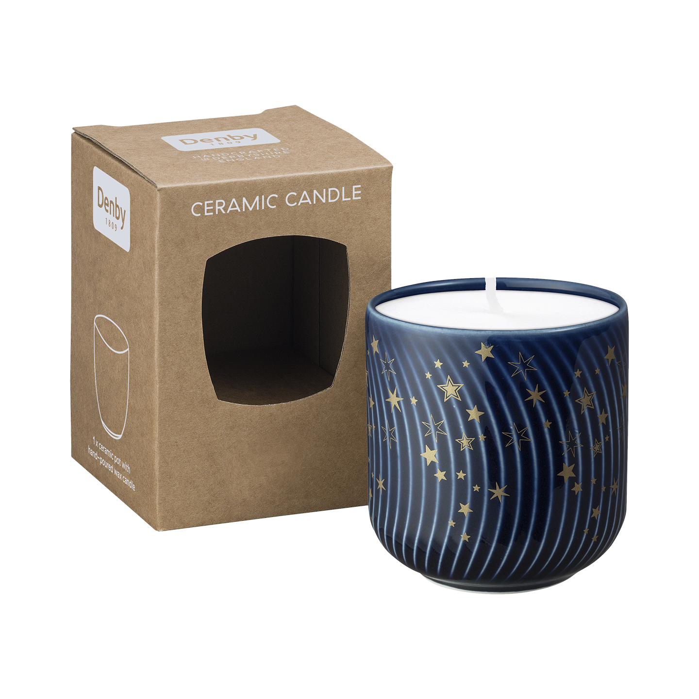 Arc Blue Stars Candle Pot