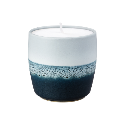 Mineral Blue Ceramic Candle Pot - Thumbnail 3