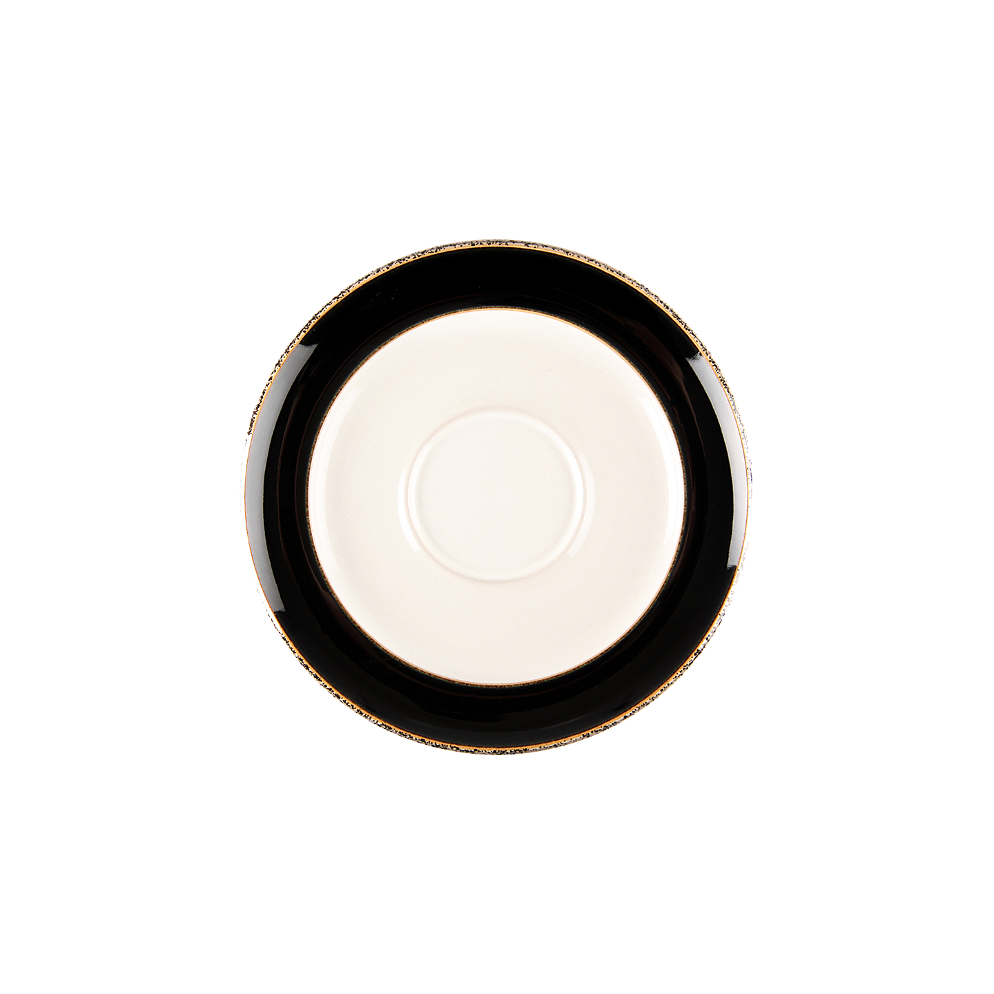 Praline Noir Wide Rimmed Tea Saucer Second -