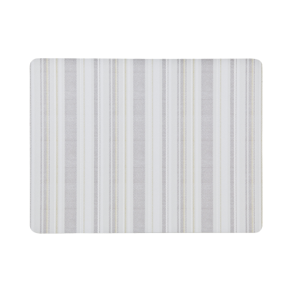 Cream Stripe Coasters - Set Of 6