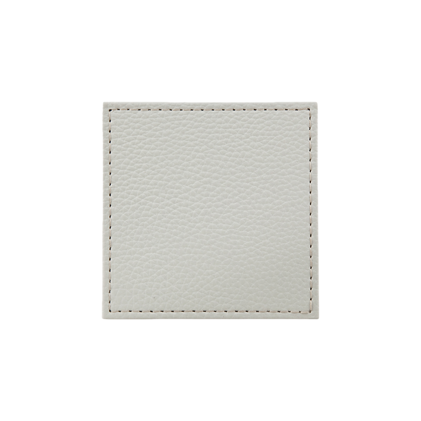 Natural Faux Leather Coaster - Set Of 4