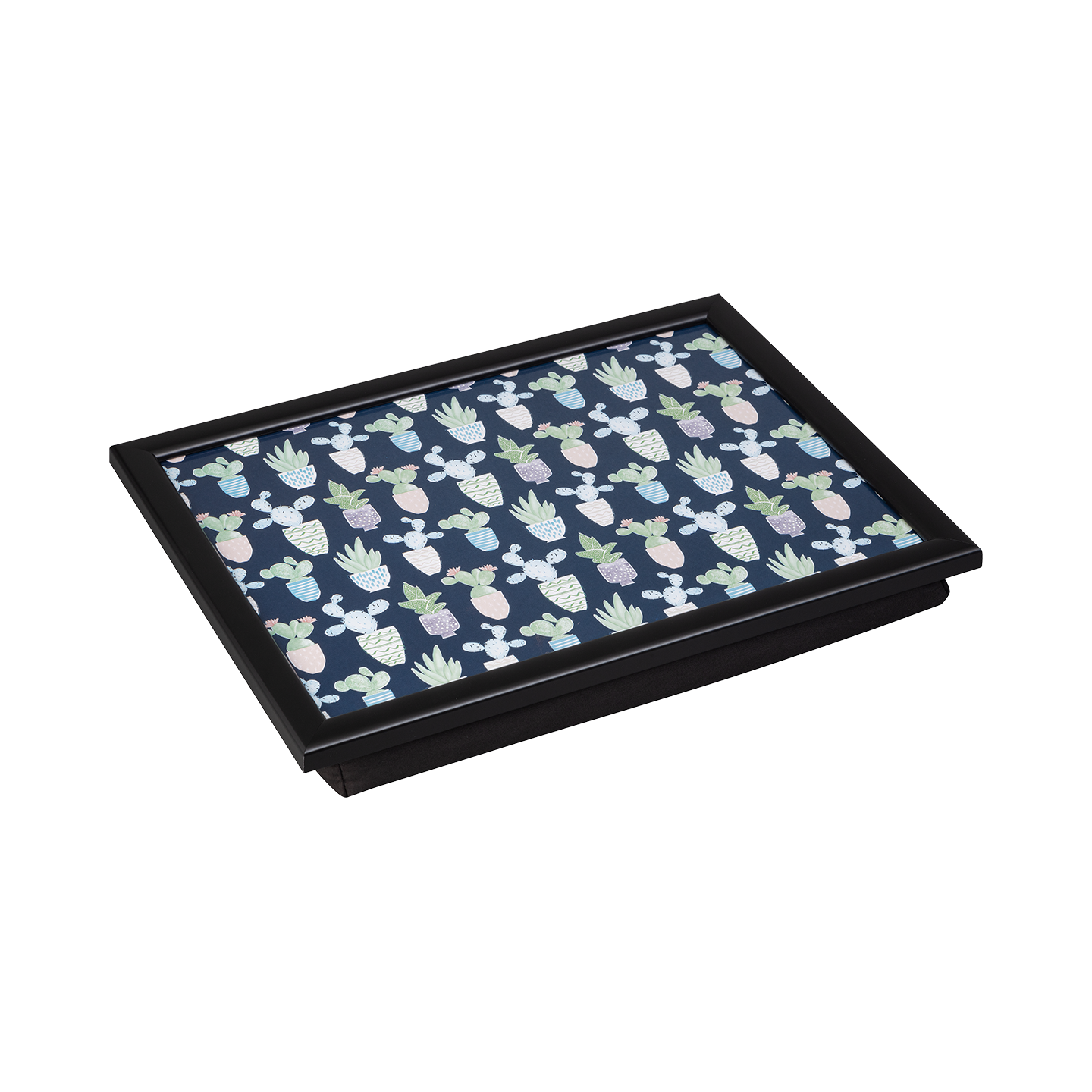 Denby Cacti Laptray With Black Edge -