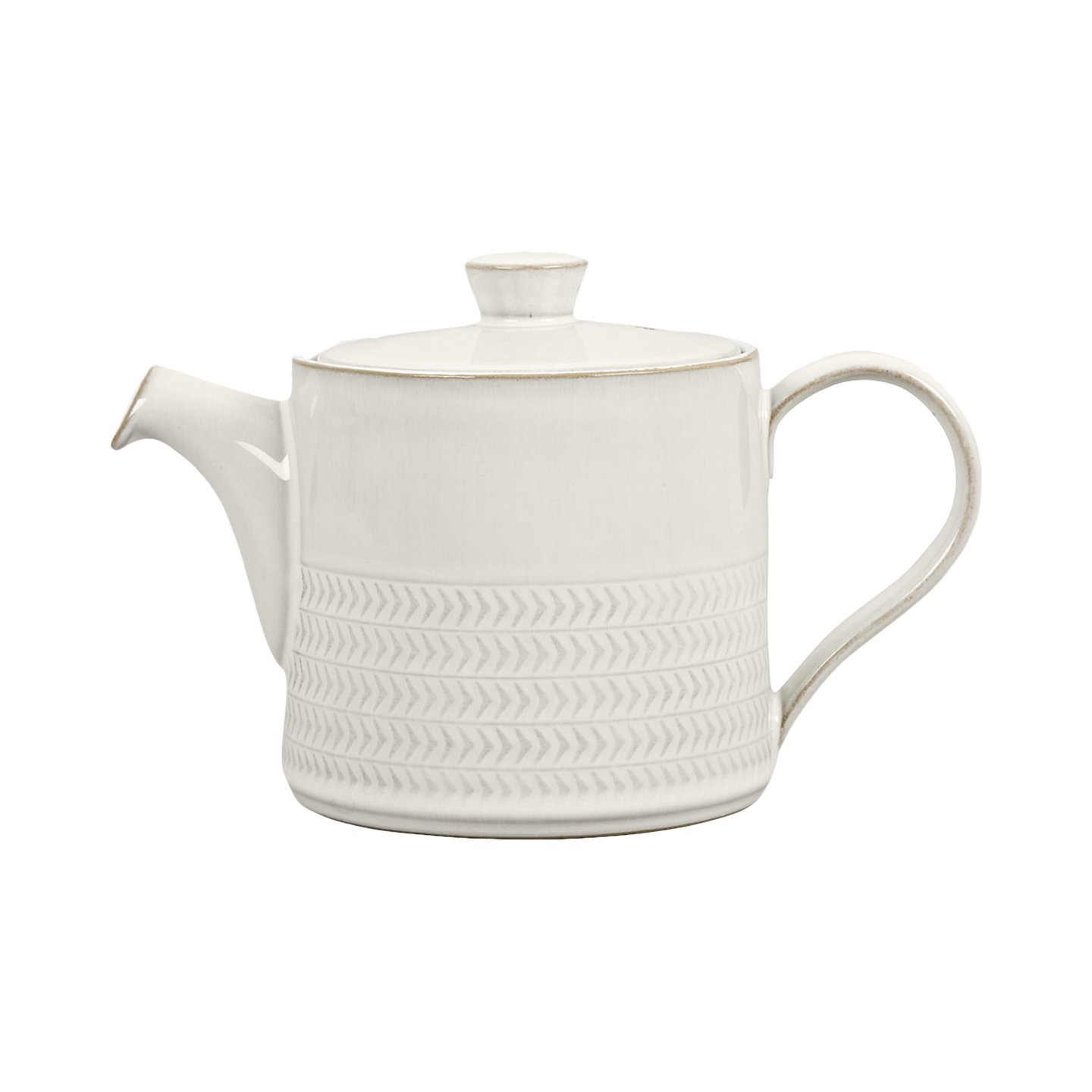 Natural Canvas Textured Teapot Seconds -