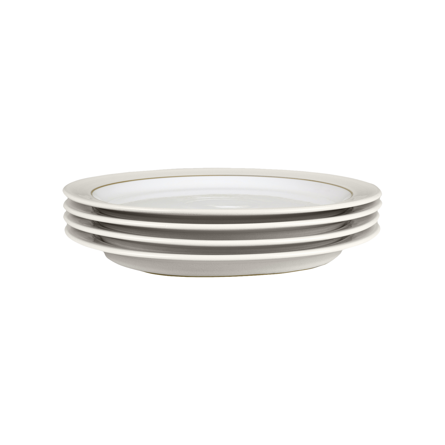 Natural Canvas Dinner Plates - Set Of 4 -