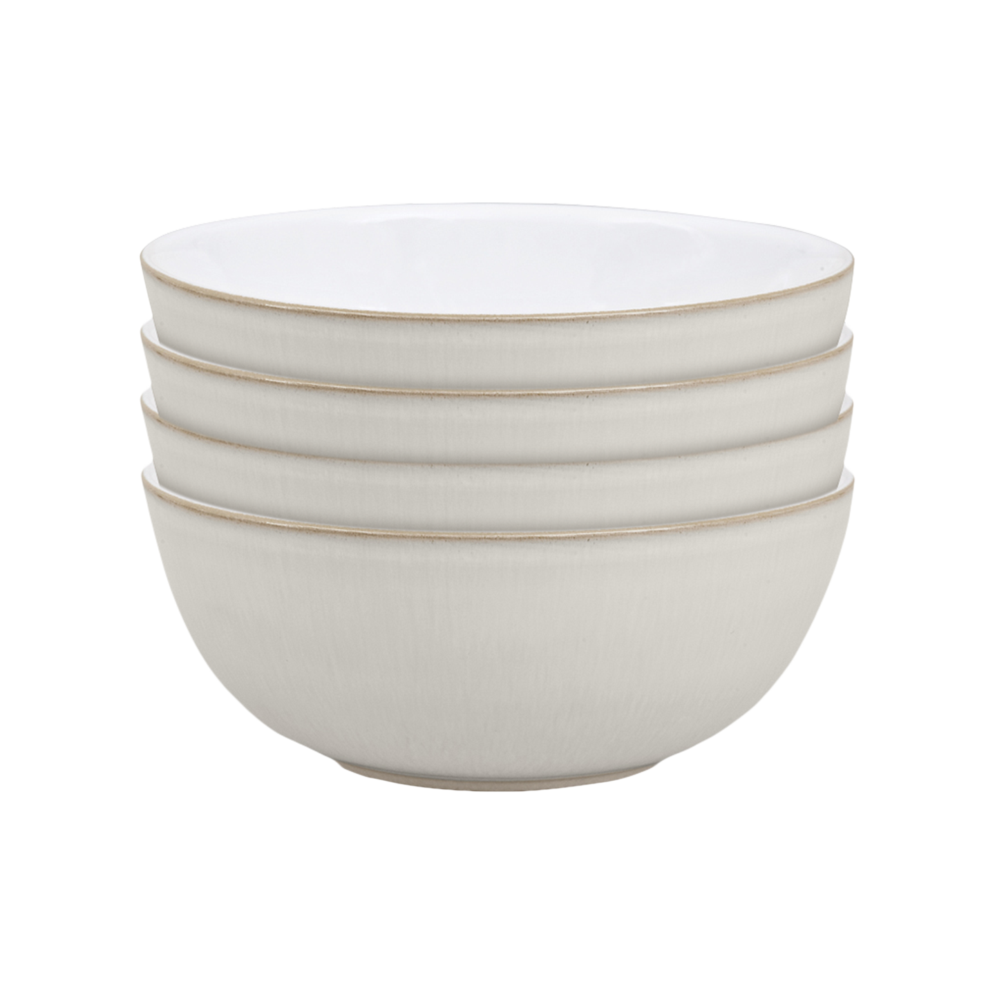 Natural Canvas Cereal Bowls - Set Of 4 -