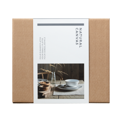 Natural Canvas 12 Piece Dinner Set