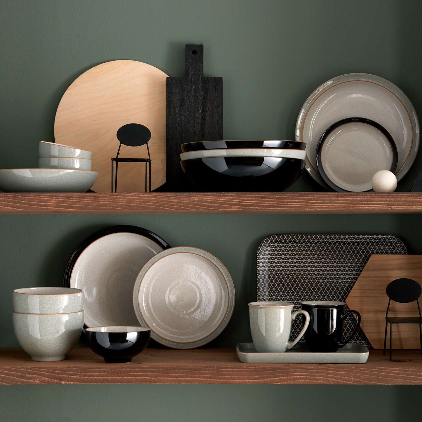 Elements Black Mugs - Set Of 4