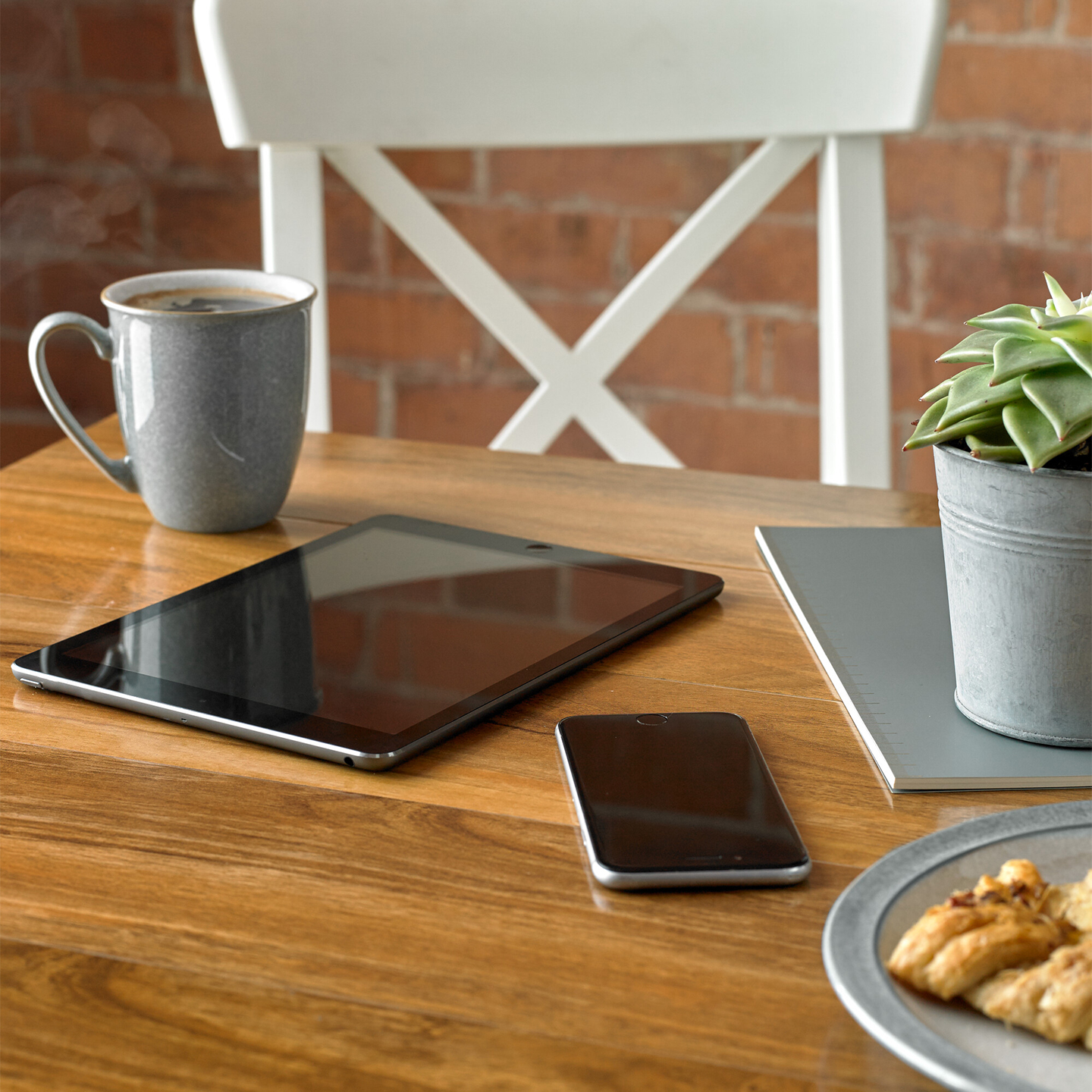 Elements Light Grey Coffee Beaker/Mugs - Set Of 4