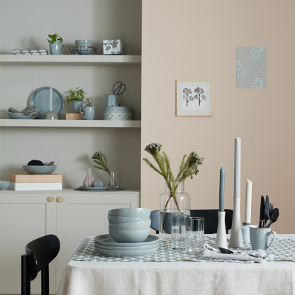 Elements Light Grey Coupe 12 Piece Dinner Set